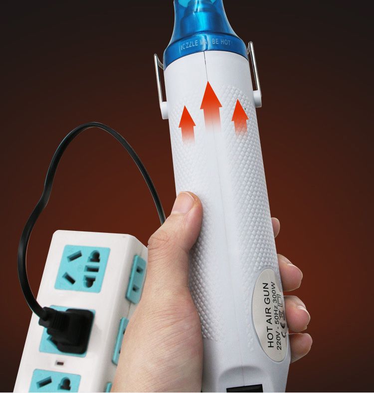 220V Hot Air Gun DIY Soldering Temperature Blower Gun Electric Power Hot Dryer Mini Heat Gun For Crafts Shrink Tubing Car Wrap