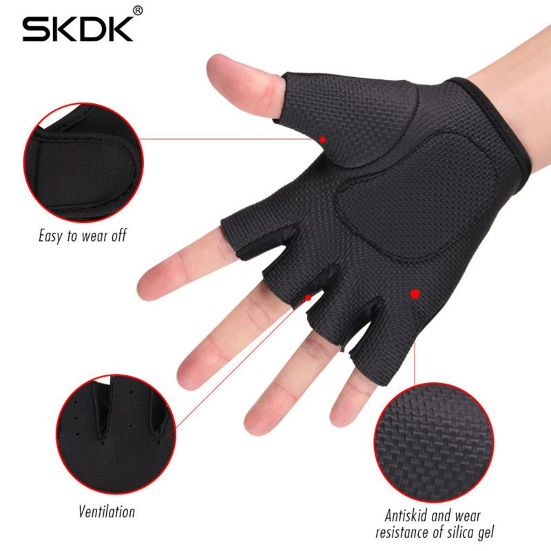 Sports Gloves Diving Cloth Anti-slip Earthquake Protection Hand Gym Bench Press Barbell Fitness Protective Gear O-4-3