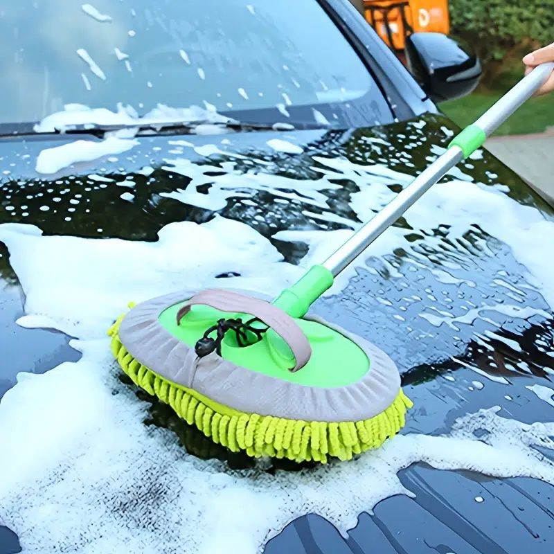 1pc Microfiber Car Wash Brush Mop Kit Mitt Sponge With Long Handle Car Cleaning Supplies Kit Duster Washing Car Tools Accessori