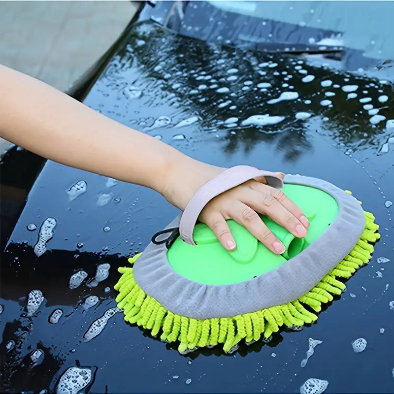1pc Microfiber Car Wash Brush Mop Kit Mitt Sponge With Long Handle Car Cleaning Supplies Kit Duster Washing Car Tools Accessori