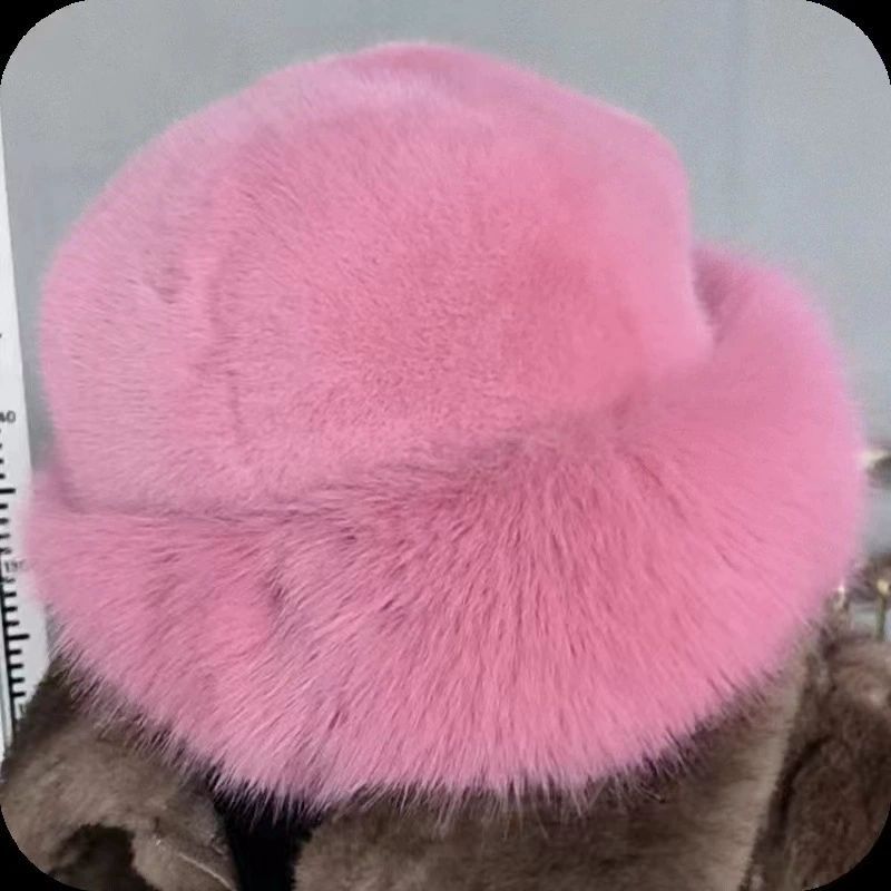 New Fluffy Fur Bucket Hat For Women Plush Fisherman Hat Warm Women's Winter Hat Thicken Cold Snowy Day Panama Cap Chrismas Gifts
