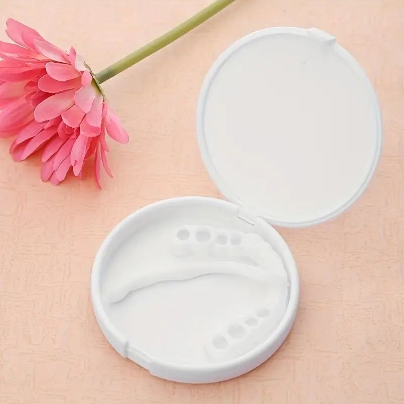 2Pcs/Set Silicone Whitening Teeth Braces, Upper Lower Teeth Cover, Simulation Denture B2-873