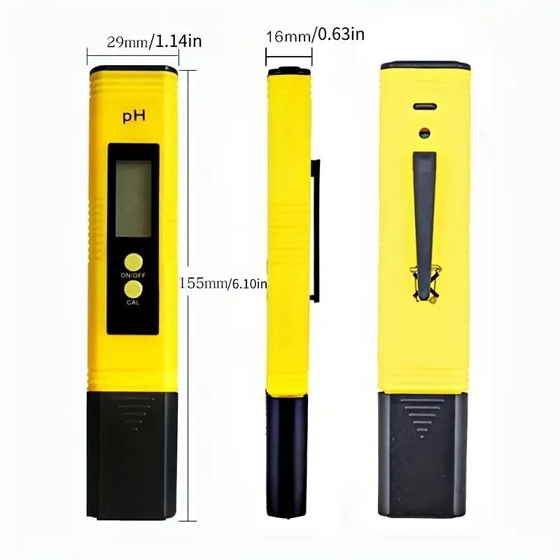 Shawty 1pc 0-14 PH Test Pen, Water Quality Tester, Portable High Precision PH Acidity Meter, Pocket Portable PH Meter Tester C-393