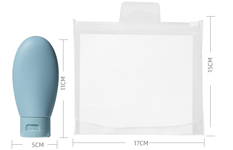 3pcs/set Nordic style Refillable Bottle Kit Portable Shampoo Shower Gel Bottles Container Travel Can Carry on the Plane &