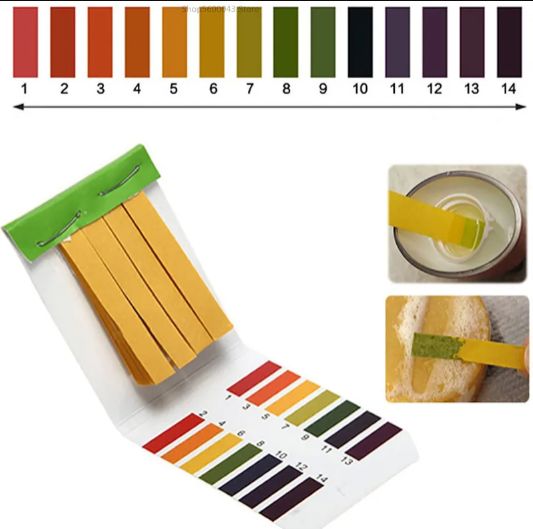 Professional 1-14 PH Litmus Paper Ph Test Strips Water Cosmetics Soil Acidity Test Strips With Control Card C-619