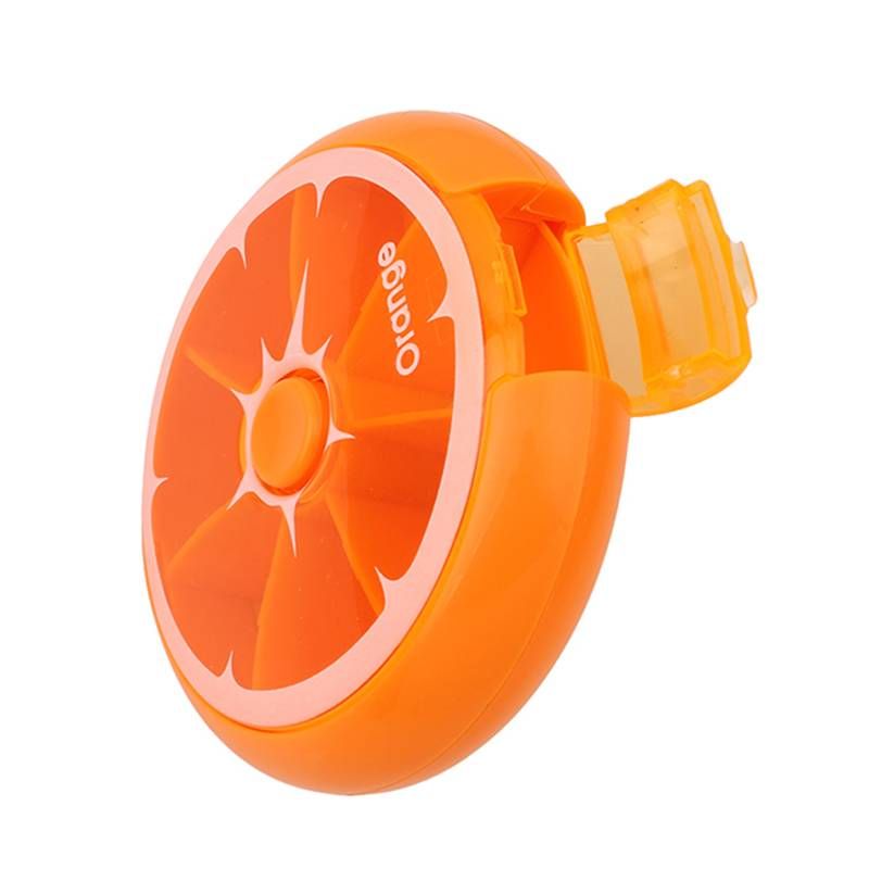 1 PC Outdoor Travel Pill Portable 7 Day Rotating Pill Case Medicine Box Pill Dispenser Vitamin Holder Round Candy Storage Cases T-76-9