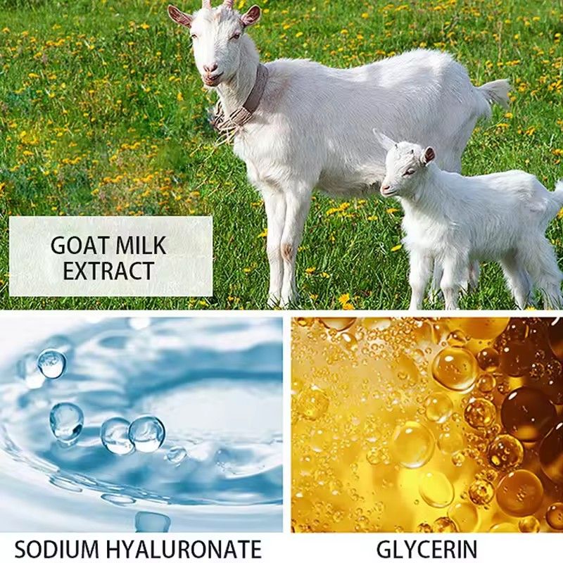 Goat Milk Body Wash Original For Smooth Sensitive Skin, Non-Irritation Mostiurizing PH Balancing Body Cleanser With Herb Complex