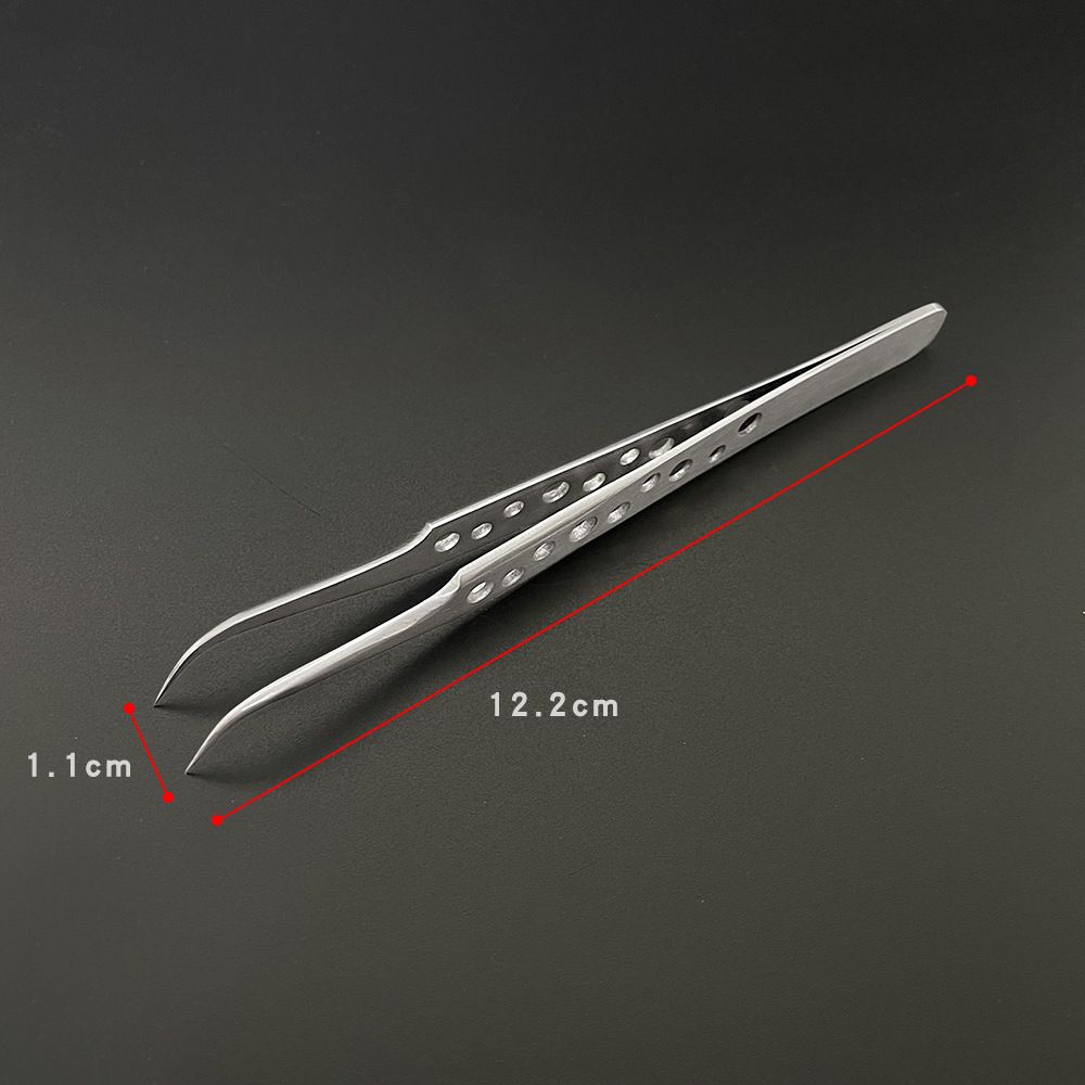 Electronics Industrial Tweezers Anti-static Curved Straight Tip Precision Stainless Forceps Phone Repair Hand Tools Sets B2-744