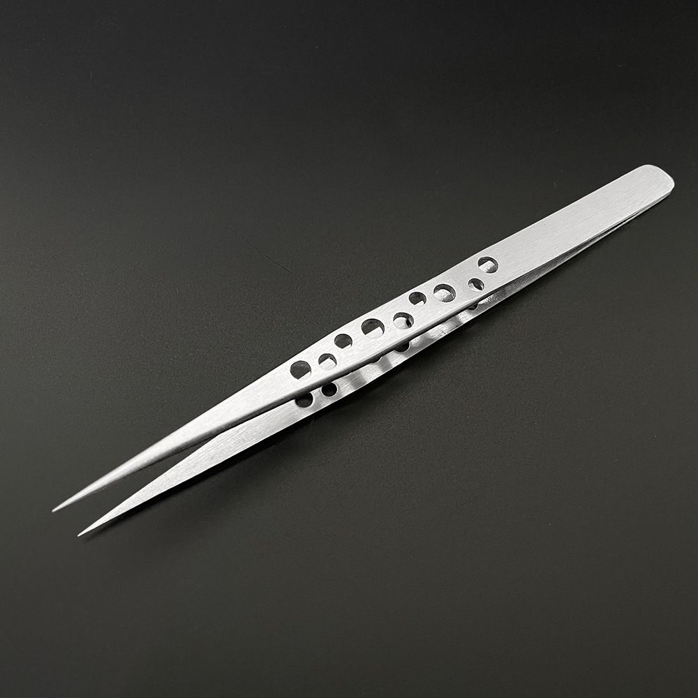 Electronics Industrial Tweezers Anti-static Curved Straight Tip Precision Stainless Forceps Phone Repair Hand Tools Sets B2-744