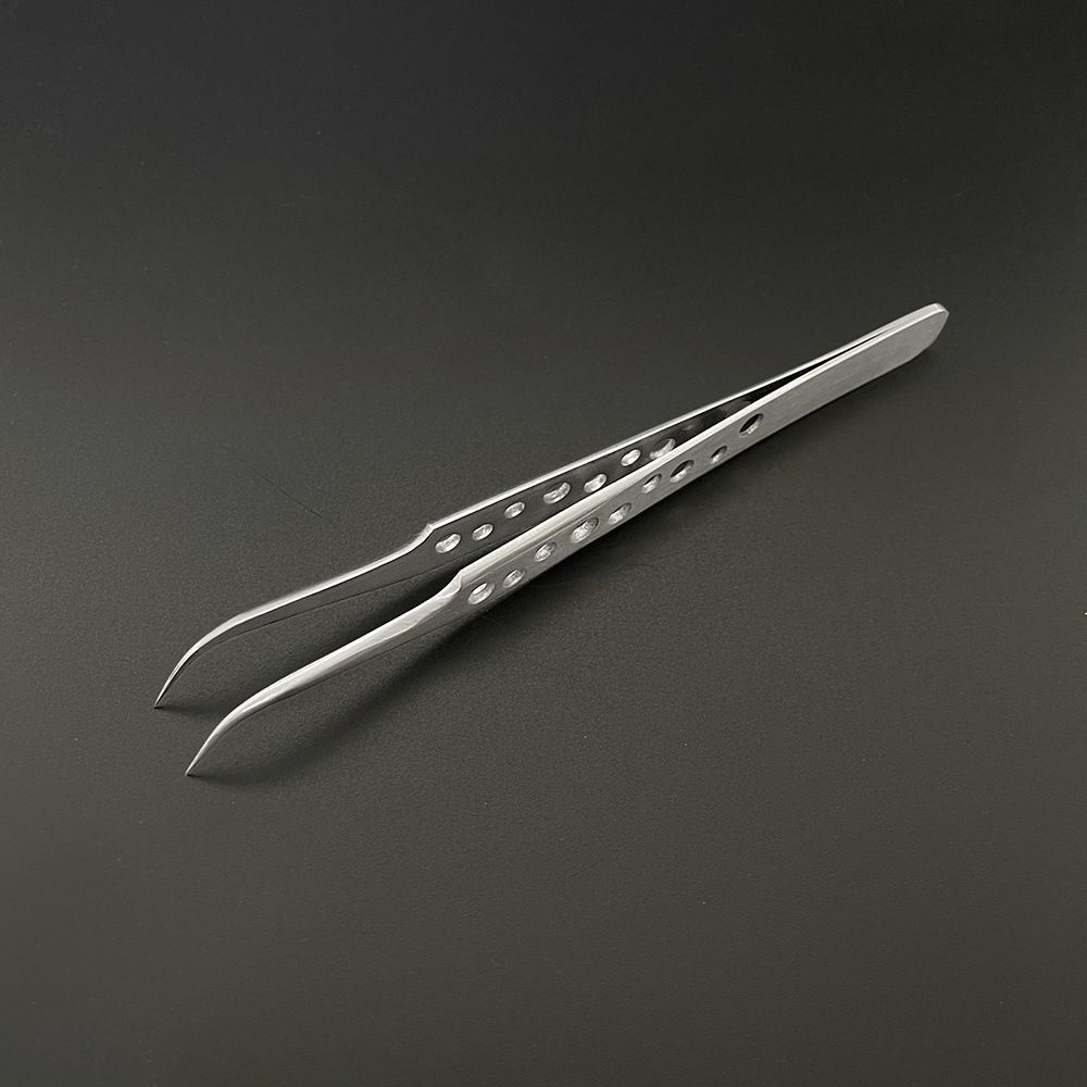 Electronics Industrial Tweezers Anti-static Curved Straight Tip Precision Stainless Forceps Phone Repair Hand Tools Sets B2-744