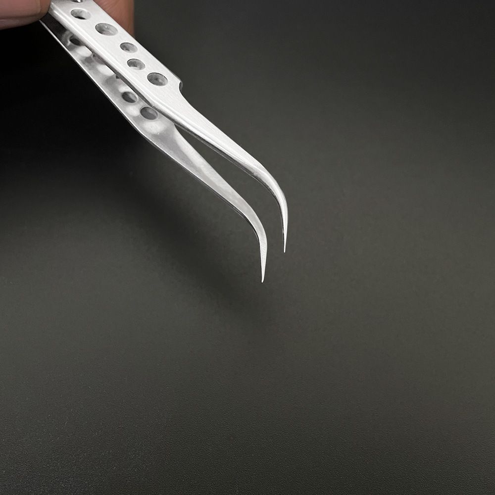 Electronics Industrial Tweezers Anti-static Curved Straight Tip Precision Stainless Forceps Phone Repair Hand Tools Sets B2-744