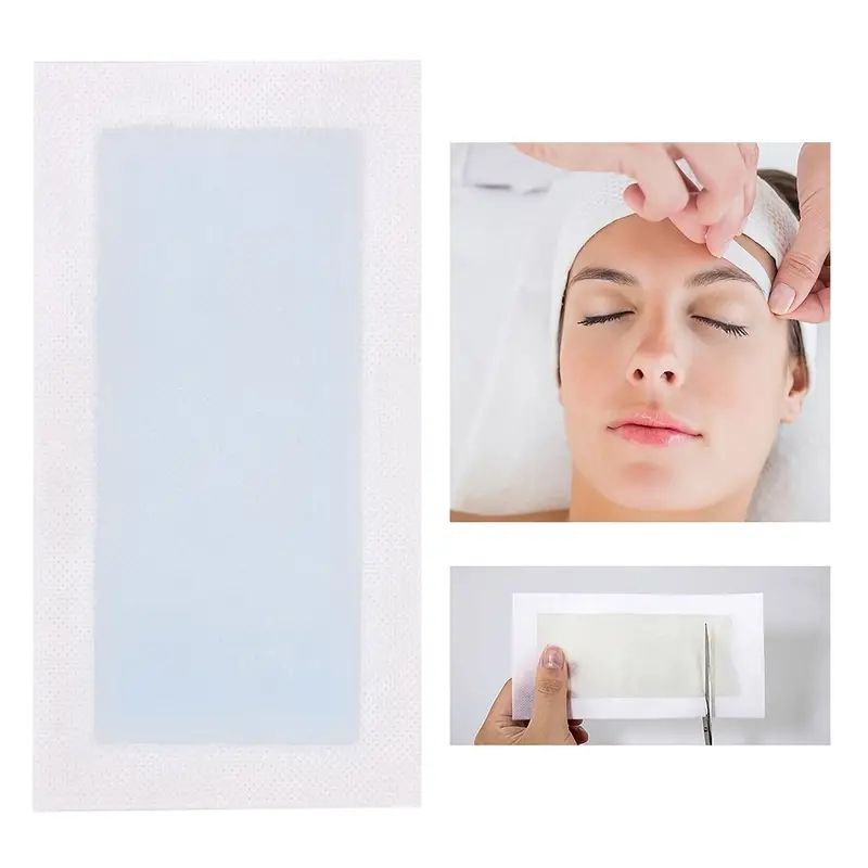 Double sided hair removal disposable leg wax paper Hair removal wax strip Leg body hair removal wax strip paper B2-845