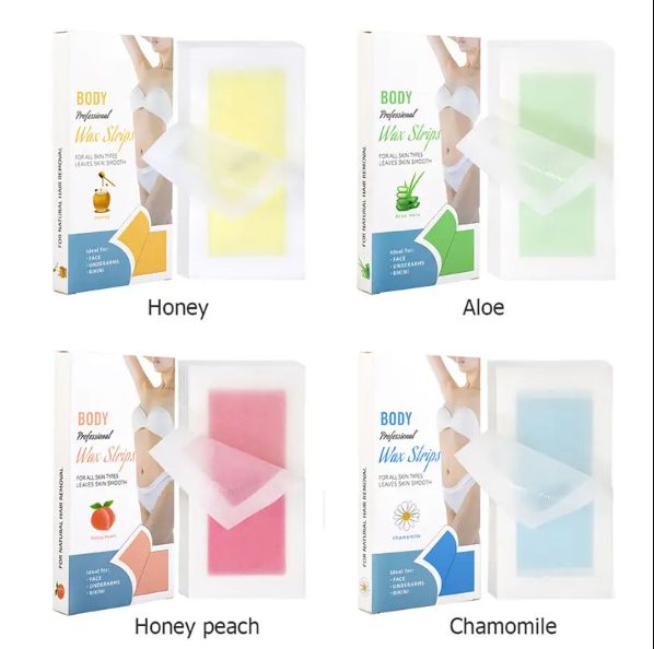 Double sided hair removal disposable leg wax paper Hair removal wax strip Leg body hair removal wax strip paper B2-845