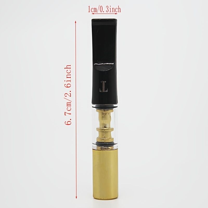 Black Hookah Durable Mini Delicate Smoking Pipe Weed Tobacco Pipe Smoke Mouthpiece Tobacco Pipes Cigarette HolderE-490