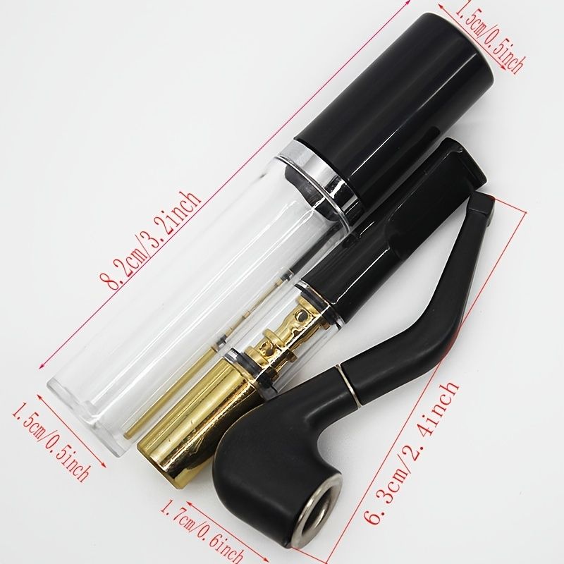 Black Hookah Durable Mini Delicate Smoking Pipe Weed Tobacco Pipe Smoke Mouthpiece Tobacco Pipes Cigarette HolderE-490