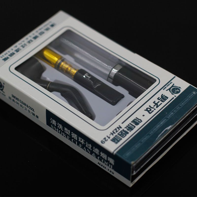 Black Hookah Durable Mini Delicate Smoking Pipe Weed Tobacco Pipe Smoke Mouthpiece Tobacco Pipes Cigarette HolderE-490