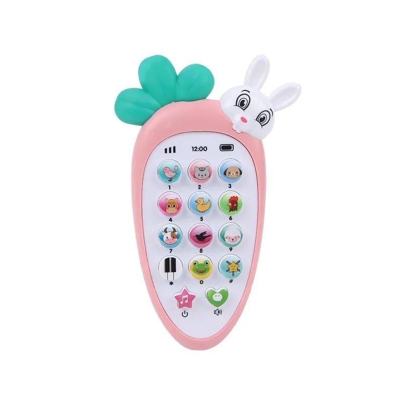 1pc Kid Cartoon Mobile Phone Electronic Toy Cute Telephone Educational Learning Toys Music Sound Machine Baby Infant Gift