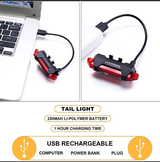 X-Tiger Bicycle Rear Light LED Safety Warning Cycling Portable Light Waterproof bike accessories Bike Taillight Bicycle Light E-577