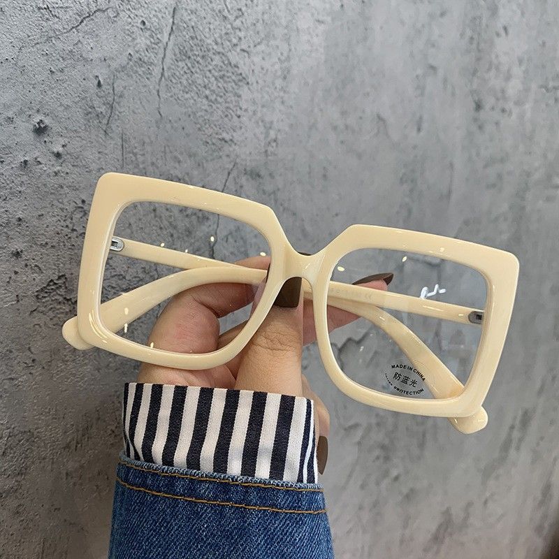 Big Square Anti Blue Light Glasses Womens Glasses Trend Computer Goggles Glasses Transparent Optical Spectacle FZ-463