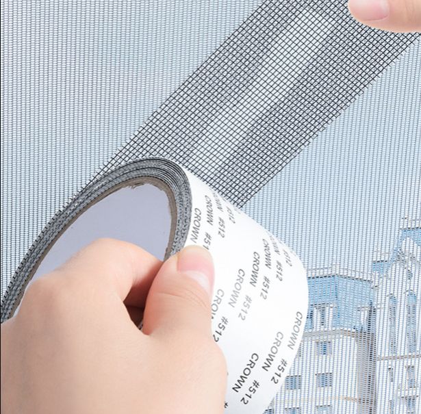 Self-adhesive Window Screen Mosquito Net Repair Tape Covering Wire Mesh Tape Seal for Window Door Tears Holes Patch Repair E-1195