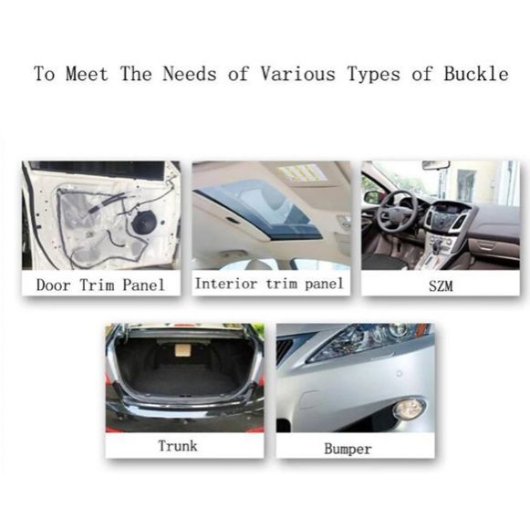 100Pcs Car Clips Fastener Screws Bumper Interior Decoration Auto Plastic Random Mixing Universal Plastic E-1216