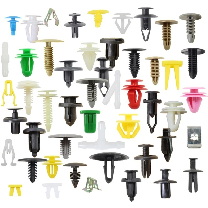 100Pcs Car Clips Fastener Screws Bumper Interior Decoration Auto Plastic Random Mixing Universal Plastic E-1216