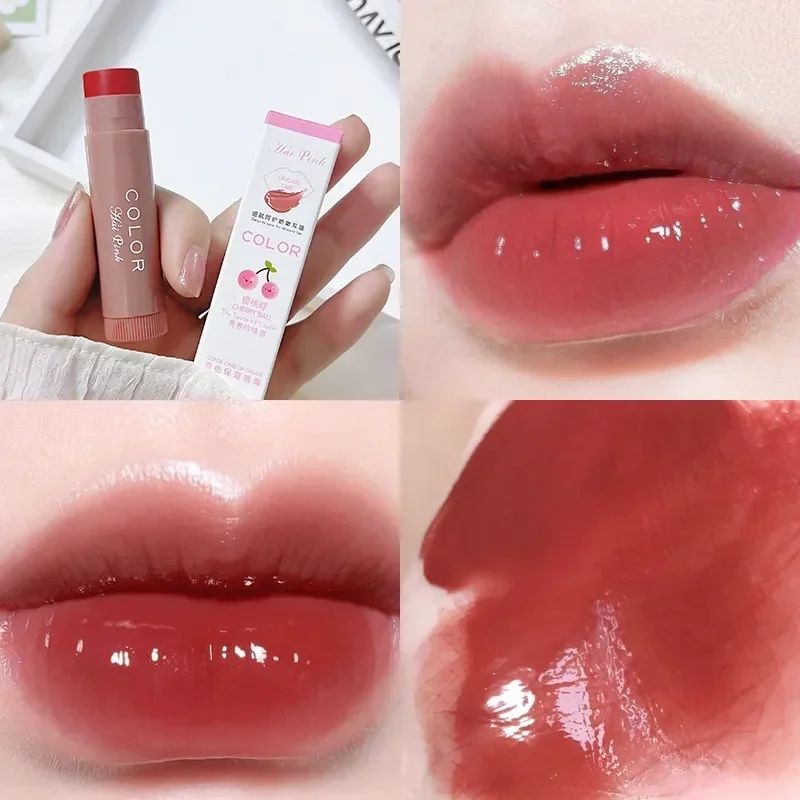 3pcs/set Lip Balm Moisturizing Anti-dry Lip Balm Easy To Carry Anti-cracking Lipstick Colored Lip Tint Makeup Lip Care Cosmetics B2-935