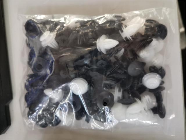 6 Size 100pcs Auto Fastener Car Clips Mixed Body Push Retainer Pin Rivet Bumper Door Trim Panel Retainer Fastener Kit E-1129
