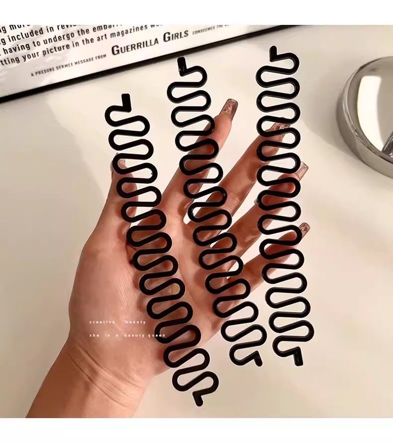 10PCS Women Hair Braid Tool Holder Clip Wave Hair Braiding Tool Weave Hair Braider Roller Hair Twist Styling Tool DIY Accessories