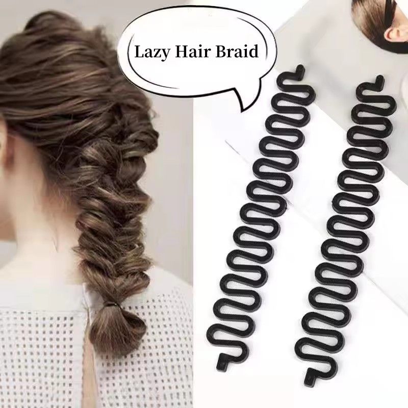 10PCS Women Hair Braid Tool Holder Clip Wave Hair Braiding Tool Weave Hair Braider Roller Hair Twist Styling Tool DIY Accessories