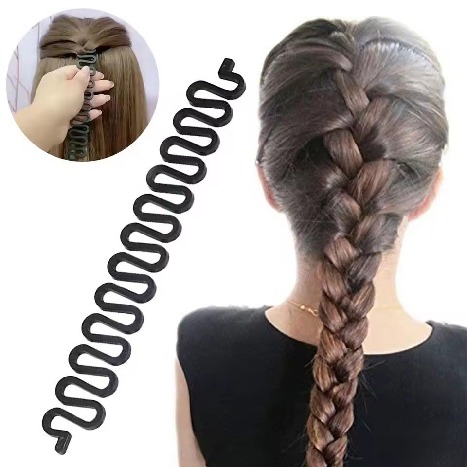 10PCS Women Hair Braid Tool Holder Clip Wave Hair Braiding Tool Weave Hair Braider Roller Hair Twist Styling Tool DIY Accessories