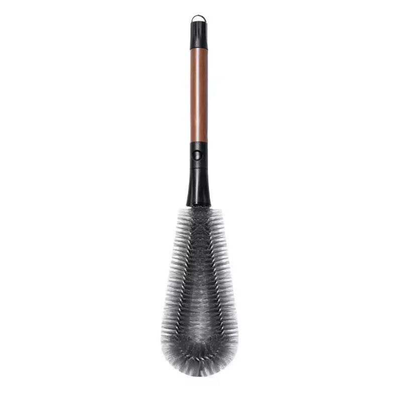 1PC 2 In 1 Milk Bottle Brush Cup Scrubber Glass Cleaner Kitchen Cleaning Tool Long Handle Drink Bottle Glass Cup Cleaning Brush