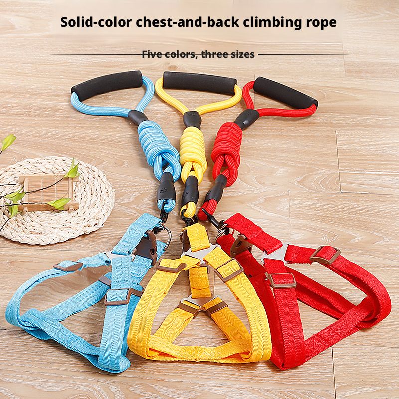 Adjustable dog collar/leash/bridle set, anti-burst dog leash, medium and large breed, in stock, anti-lost.