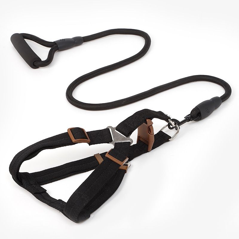 Adjustable dog collar/leash/bridle set, anti-burst dog leash, medium and large breed, in stock, anti-lost.