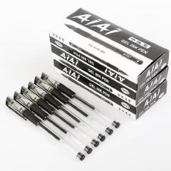 12-piece pack/6-piece pack of neutral pens, student ballpoint pens, water-based carbon black pens, 0.5mm round ballpoint pens, for office work and practice.