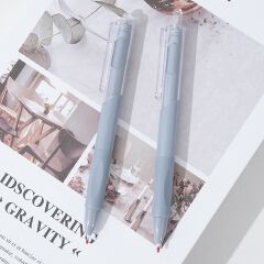 5-pack of quick-drying, white ballpoint pen/signature pen/black pen - high-quality and stylish.