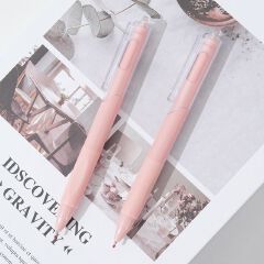 5-pack of quick-drying, white ballpoint pen/signature pen/black pen - high-quality and stylish.