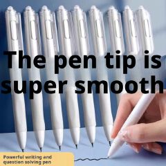5-pack of quick-drying, white ballpoint pen/signature pen/black pen - high-quality and stylish.