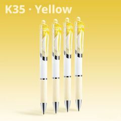 5-Pack "Jelly" Retractable Gel Pens — Stylish, High-Aesthetic Design | 0.5mm Bullet-Tip Black Ink Pens | Ideal for Students, Office Use, and Signing
