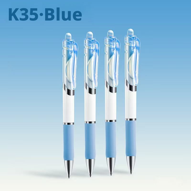 5-Pack "Jelly" Retractable Gel Pens — Stylish, High-Aesthetic Design | 0.5mm Bullet-Tip Black Ink Pens | Ideal for Students, Office Use, and Signing