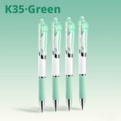5-Pack "Jelly" Retractable Gel Pens — Stylish, High-Aesthetic Design | 0.5mm Bullet-Tip Black Ink Pens | Ideal for Students, Office Use, and Signing