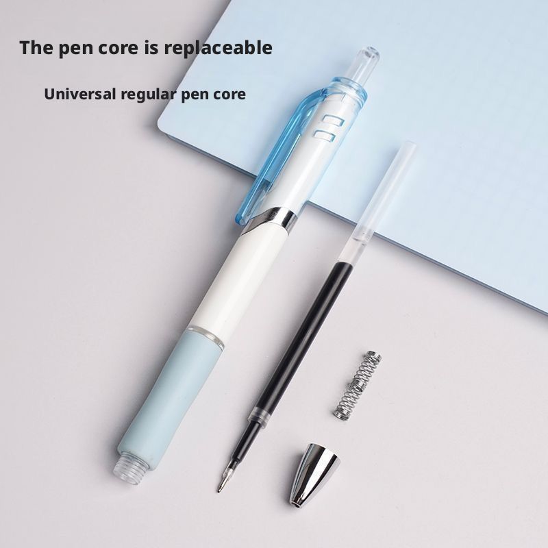 5-Pack "Jelly" Retractable Gel Pens — Stylish, High-Aesthetic Design | 0.5mm Bullet-Tip Black Ink Pens | Ideal for Students, Office Use, and Signing
