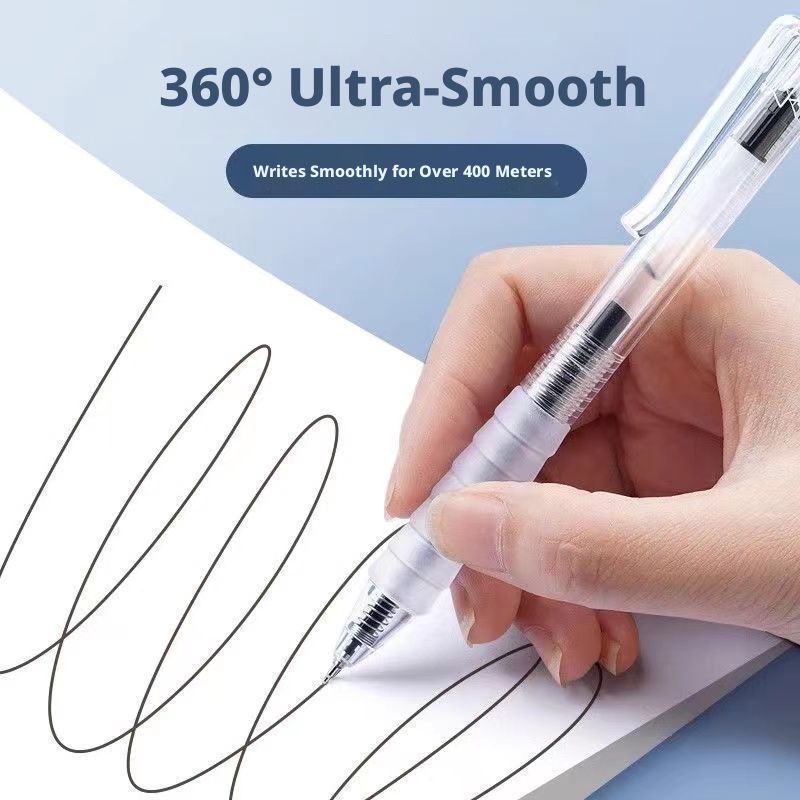 6-Pack "Cloud Grip" Study Essential — 0.5mm Retractable Gel Pens | Fast-Drying, Exam-Optimized Pens for Students (Exams & Practice) and Office Use
