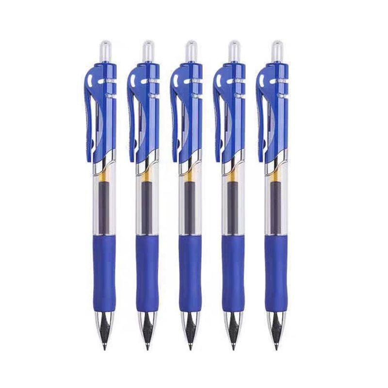 K35 Gel Pens (5-Pack) — 0.5mm Tip | Smooth, Skip-Free Writing | Ideal for Business, Exam Prep, and Office Use | Style: Retractable Pen