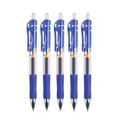 K35 Gel Pens (5-Pack) — 0.5mm Tip | Smooth, Skip-Free Writing | Ideal for Business, Exam Prep, and Office Use | Style: Retractable Pen