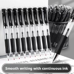K35 Gel Pens (5-Pack) — 0.5mm Tip | Smooth, Skip-Free Writing | Ideal for Business, Exam Prep, and Office Use | Style: Retractable Pen