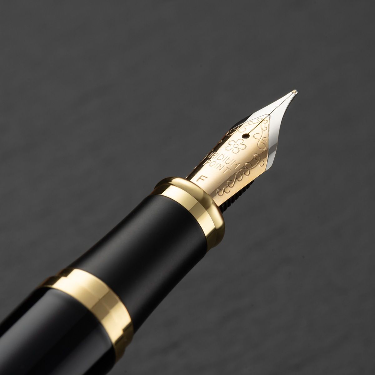 All-Metal, Substantial-Feel Calligraphy Fountain Pen for Adults — Cartridge-Compatible, #35 Two-Tone Open Nib — Birthday Gift