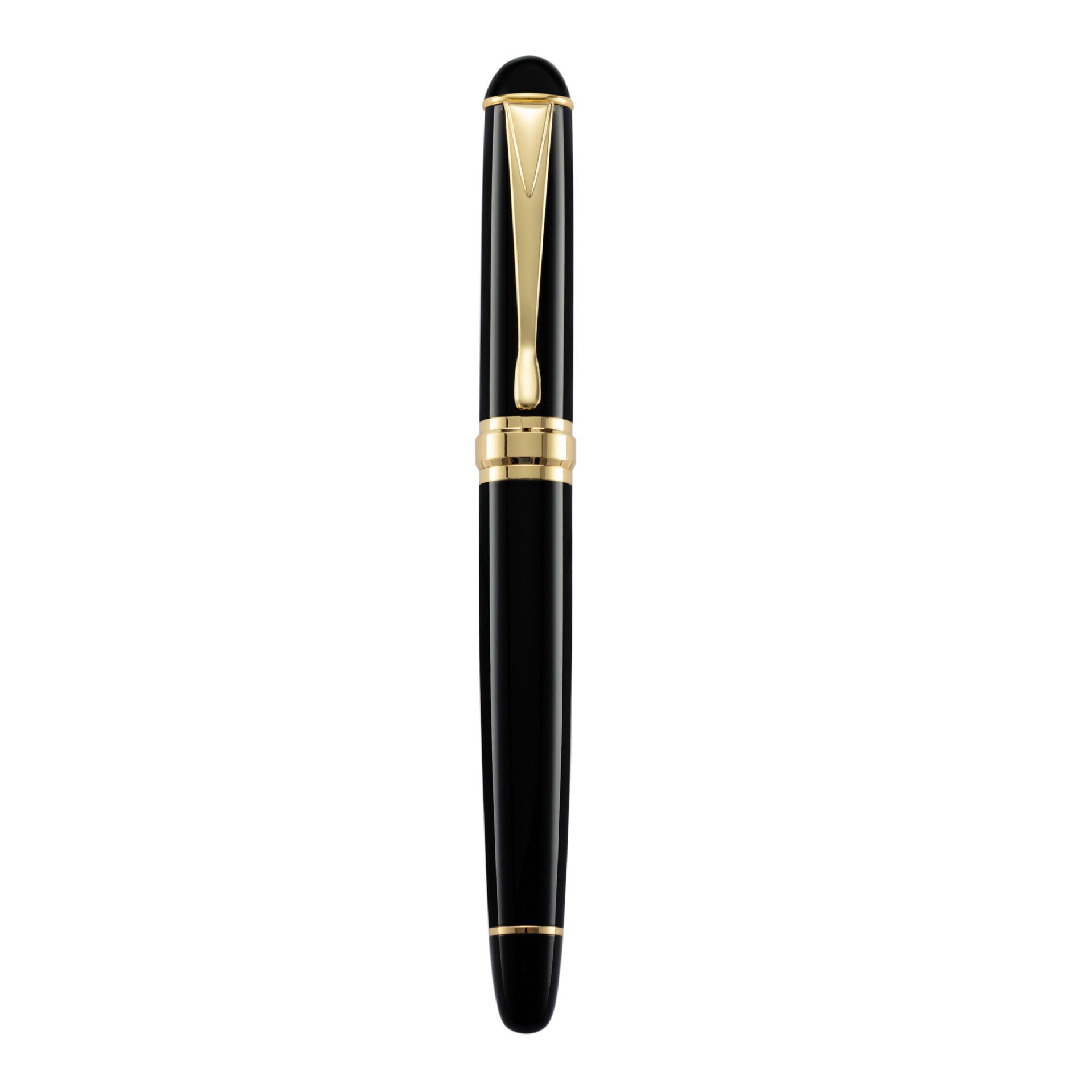 All-Metal, Substantial-Feel Calligraphy Fountain Pen for Adults — Cartridge-Compatible, #35 Two-Tone Open Nib — Birthday Gift