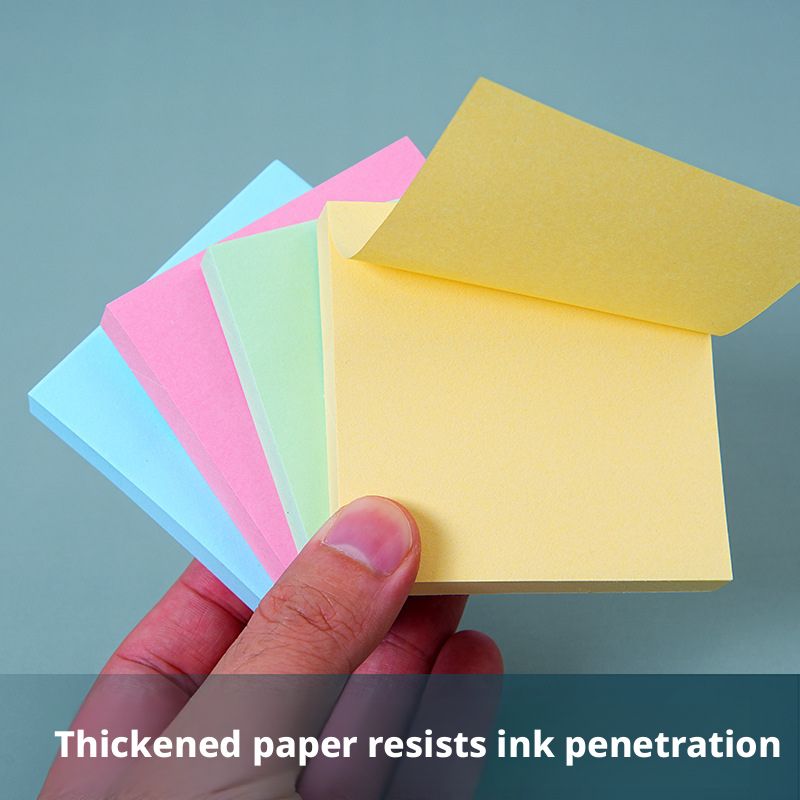 100-sheet, 200-sheet, 300-sheet colorful sticky notes, cute and creative memo pads, office stationery, notepads, tear-off student message sticky notes.