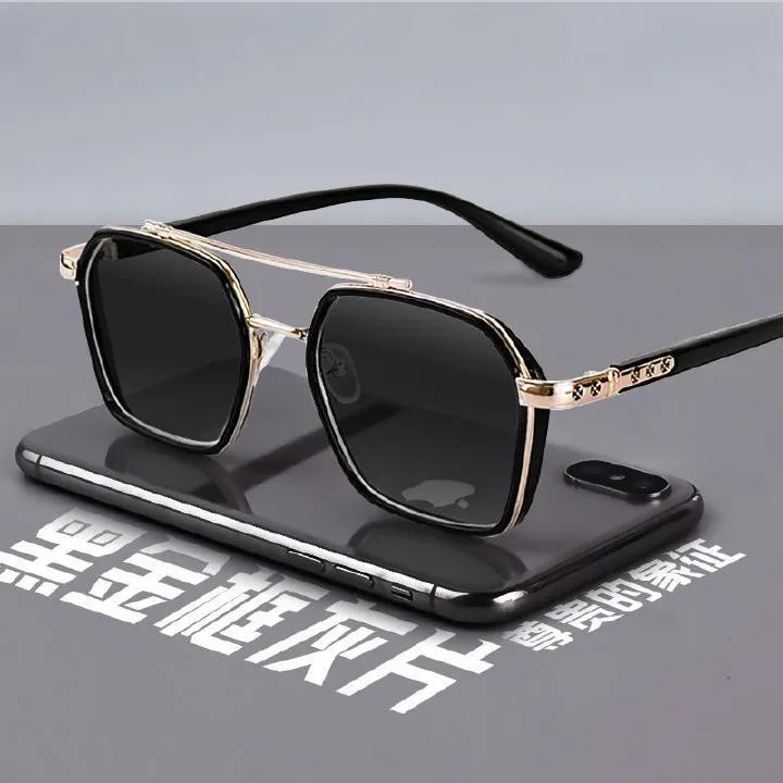 Men's Sunglasses — Stylish & Premium Eyewear for Driving, UV Protection, and Fishing — Bold "Chrome Hearts" Style